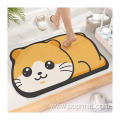 Anti slip quick dry absorbent bath floor mats